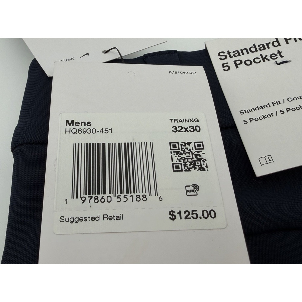 Men's 32x30 - Nike 24.7 PerfectStretch 5 Pocket Blue Pants Dri FIT HQ6930-451 - Picture 4 of 8